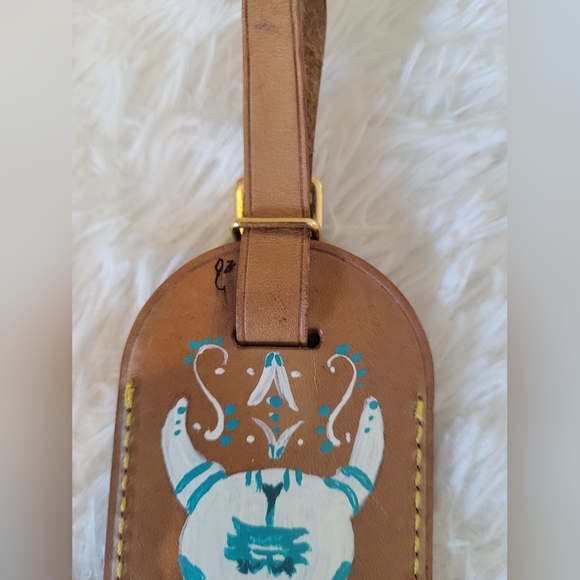 Louis Vuitton luggage tag Handpainted and sealed - Picture 2 of 6